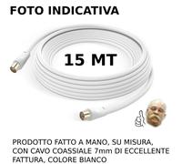Cavo da 0,5 a 20m ANTENNA TV Maschio/Maschio Schermato coassiale IEC prolunga AV