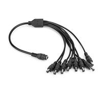 Cavo da 12 V 1 femmina a 8 maschio Cavo splitter alimentazione Cavo da 8 alimentatore Splitter per telecamere di sicurezza CCTV