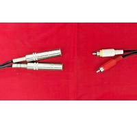 CAVO DA 2 JACK FEMMINA MONO A 2 RCA MASCHIO PRE AMP GIFTECH ADATTATORE AUDIO