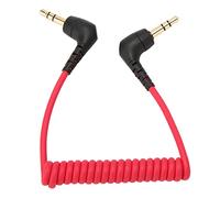 Cavo da 3,5 mm, Jack TRS Maschio-Maschio Cavo Patch Aux Stereo Spirale per Microfono o Cuffie, Estensibile fino a 50 cm