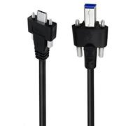 Cavo da 5 Gbps da tipo C a USB per montaggio a pannello, estremità host a vite a testa zigrinata per involucri incorporati, armadi e rack Routing Montaggio a pannello Cavo di tipo C USB Estensione