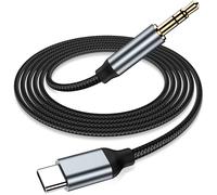 Cavo da AUX a USB C, 2m Cavo jack stereo da USB C a 3,5 mm per iPhone 17 16 15 Pro Max, per Samsung S21 S20 Note 20/10, da tipo C a jack audio da 3,5 mm per autoradio, cuffie, altoparlanti