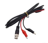 Cavo da BNC Q9 a doppio per sonde per oscilloscopio con clip a coccodrillo, nucleo in rame puro, 1 m, per test e misurazioni di laboratorio di elettronica (1 m)