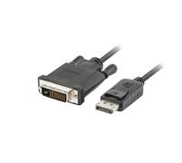 LANBERG Cavo DISPLAYPORT(M) V1.2->DVI-D(M)(24+1) 1M Black Dual Link