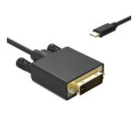 Cavo da DVI a USB -C - adattatore 1080p portatile | Convertitore da 10 Gbps ad alta velocità da 1,8 m | Compatibile con, Linux, Chrome OS, XPS, Galaxy