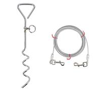 Cavo da giardino per cani, guinzaglio da addestramento per cani, per esterni, giardino, cortile, campeggio