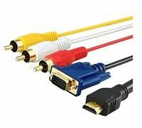 CAVO DA HDMI A VGA 1080p + 3 RCA + HMDI PER HD TV DVD PLASMA LINQ 1,8MT