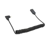 Cavo da Micro HDMI a HDMI, Cavo a Spirale da 90 Gradi Micro HDMI Maschio a Femmina HDMI, 1,8 M, 1080P 4K Ultra HD 3D, per Hero 7 Black 5 4 6, DSLR