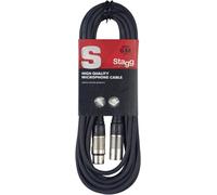 Cavo da microfono a mixer Stagg SMC6 da 6 metri XLR (m) -XLR (f), nero