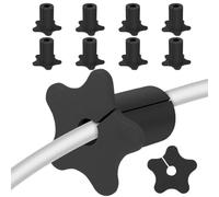 Cavo da parete pass, 10 pezzi, cavo a forma di stella, 1,34 x 1,01 x 0,63 pollici, in silicone, per Center Media Home Cinema Office