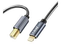 Cavo da stampante USB tipo B per iPad e iPhone nylon intrecciato LinQ da 1,5 m