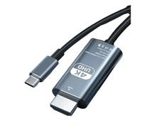 Cavo Da Tipo C A HDMI 2M/6,6FT 4K 30/60Hz Adattatore Convertitore Da USB C A HDMI HD TV, Compatibile For IPhone, 15 MacBook Pro/Air IPad Samsung Laptop(2m 4K 30Hz)