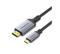 Cavo da Type-C a HDMI 4K/60Hz, Trasmissione Schermo per PC e Smartphone 1,8 metri