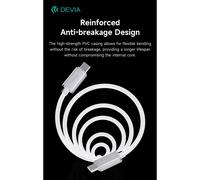 Cavo da type c a type c 3a 60w ric. rapida devia 1,5mt bianco