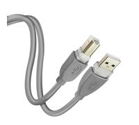 Cavo da USB-A 2.0 a USB-B 2.0 trasferimento veloce stabile 1,8m LinQ grigio