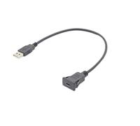 Cavo da USB A a C a scatto for montaggio a pannello Porta singola quadrata 480 Mbps di prolunga for a incasso 2.0 a Tipo 3.1 con fibbia
