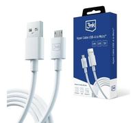 Cavo da USB-A a Micro USB 3MK da 1,2 m con ricarica rapida, colore bianco