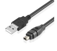 Cavo da USB a Firewire, 1,8 m, cavo FireWire IEEE 1394 da 4 pin a USB da maschio a maschio, convertitore da USB a 4 pin Firewire 400 cavo per fotocamera Sony DCR-TRV75E DV