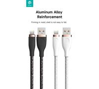 Cavo da usb a lightning devia 1,5mt 2.4a intrecciato nero