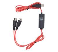 Cavo da USB a MIDI, Adattatore di Interfaccia MIDI USB da 5 Piedi, Convertitore di Cavo da MIDI a USB per Tastiera Musicale, Pianoforte e PC Portatile