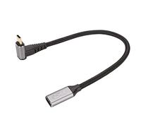 Cavo da USB a USB C a 90 Gradi, PD100W Tipo C 3.1 Cavo di Ricarica Rapida da Maschio a Femmina 4K 60Hz 10 Gbps Cavo di Prolunga USB C Ad Angolo Retto per Steam Deck (25 cm)