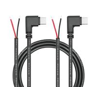 Cavo da USB C a 2 Pin Bare Wire Open End Power Cord 3FT, connettore USB tipo C a 90 gradi 2 Pin Pigtail cavo 20AWG 5 V, per dispositivo USB di tipo C installato o di ricambio di riparazione fai da te