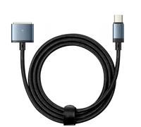 Cavo da USB-C a 3 per MacBook Pro e Air M2 nylon 2 metri 140W nero e blu