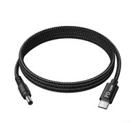 Cavo da USB C a CC in nylon ad alta velocità da 2 m per satellite | 100W per ricarica rapida pd, lunghezza 2M, nylon per treccia, per starlink per mini compatibile, finitura nera