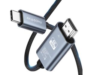 Cavo da USB C a HDMI 2m 4K@60Hz Cavo Intrecciato USB 3.1 Type C a HDMI