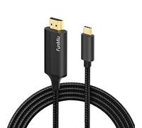 Cavo da USB C a HDMI da 1,8 m, adattatore da tipo C a HDMI 4K Thunderbolt 3 a HDMI, compatibile con MacBook Pro, MacBook Air, iPad Pro, Samsung S20/Note10/S10, HuaWei Mate 30/20/P30/20/20/20/20/20