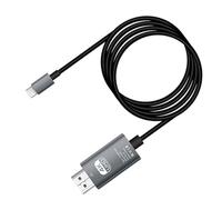 Cavo da USB C a HDTV - Cavo di convertitore digitale per il mirroring dello schermo | Connettore TV da telefono plug-and-play, filo di trasferimento del segnale AV per cellulari, tablet, HDTV, monitor