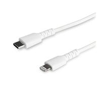 StarTechcom Cavo durevole da USB-C a Lightning da 2m bianco - Cavo di alimentazione/sincronizzazione in Fibra aramidica robust