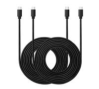 Cavo da USB C a USB C, [2 pezzi] 10ft 60W Power Delivery Cavo di tipo C a ricarica rapida compatibile con MacBook Pro/Galaxy S20/Microsoft Surface/Google Pixel e altri dispositivi USB C (Nero)
