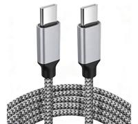Cavo da USB-C a USB-C da 3 m 60 W, cavo extra lungo da USB di tipo C a tipo C 2.0, cavo di ricarica USB C per iPhone 17, MacBook Pro 2020, iPad Air 5th, Galaxy S25 S24, Note 20, Pixel 7, Switch