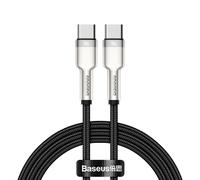 Cavo da USB-C a USB-C della serie Baseus Cafule - Metallo - 100 Watt - 1 metro - Nero - Nouvo