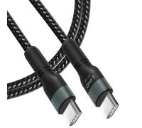 Cavo da USB-C a USB-C Power Delivery 60W carica rapida 1 metro e 80 LinQ nero