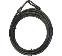Cavo d'acciaio con occhielli Security Plus 0289 Nero Occhielli per lucchetto