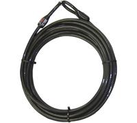 Cavo d'acciaio con occhielli Security Plus 0289 Nero Occhielli per lucchetto