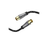 Cavo d'antenna - HAMA - Coassiale maschio/femmina - 3,0 m - Metallo placcato oro - 120 dB