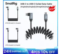 Cavo dati a spirale SmallRig da USB-C a USB-C Supporto trasferimento dati ad alta velocità da 20 Gbps e ricarica rapida PD 100 W per fotocamera 4793/4792 4792