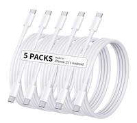 Cavo dati CTO C da 5 m, cavo di ricarica rapida PD60W M Confezione da 5