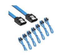 Cavo Dati da 40 Cm 6.0 Gbps Blu Entrambe Le Estremità Collegare il Cavo del Disco Rigido Seriale Cavo Dati SSD 3.0