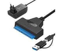 Cavo dati da SATA to USB Adattatore da USB 3.0 a disco rigido sata,Compatibile con dischi rigidi esterni e interni Adattatori SSD/HDD da 2,5 3,5 pollici Supporto per sistemi operativi Windows, Mac