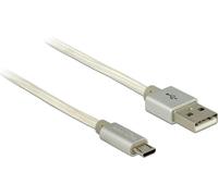 Cavo dati e ricarica Delock USB 2.0 Tipo-A Micro-B bianco 2 m NEW