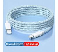 Cavo dati intrecciato certificato MFi, opzioni da 1m/1,5m/2m, potenza massima 27W, ricarica rapida USB Type-C a Lightning PD, compatibile con iPhone 11/12/13/14 Pro Max/XR/Xs/X/SE/8/7/6 Plus/iPod, cer