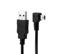 Cavo dati maschio da mini USB tipo B, 5 pin, maschio, angolato a destra di 90 gradi a USB 2.0 maschio, con ferrite di 3 m, Xiwai.