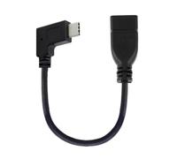 Cavo dati OTG ad angolo retto da 90 gradi USB-C USB 3.1 tipo C maschio a femmina per Macbook Tablet Telefono Mobile CableCC