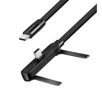Cavo Dati/Ricarica Rapida USB-C™ M/M 1,5m 480Mbps 240W con Supporto, Nero