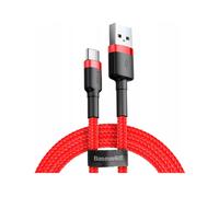 Cavo dati rosso Baseus Cafule USB-A a USB-C 2A 2m