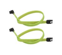 Cavo dati SATA 3.0III SATA3 7 pin 6 Gb/s da 50 cm con guaina in nylon (verde)